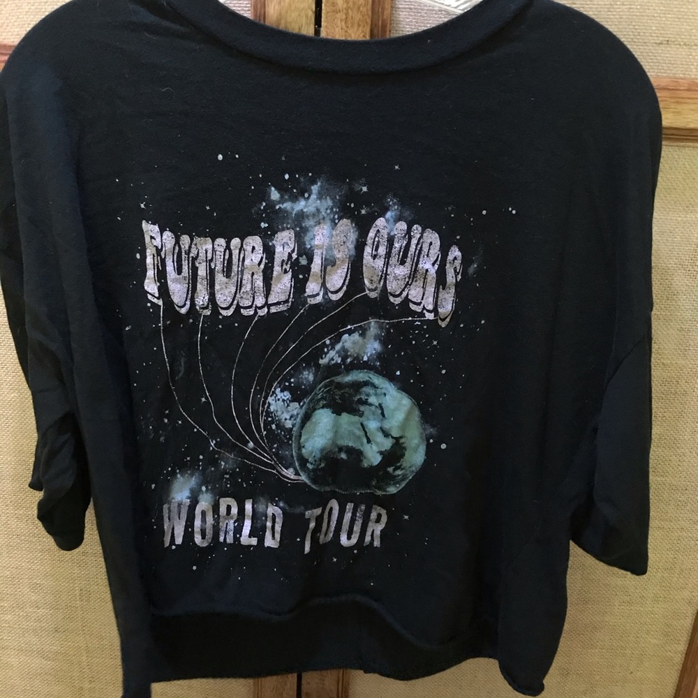 Black “future is ours” world tour shirt
